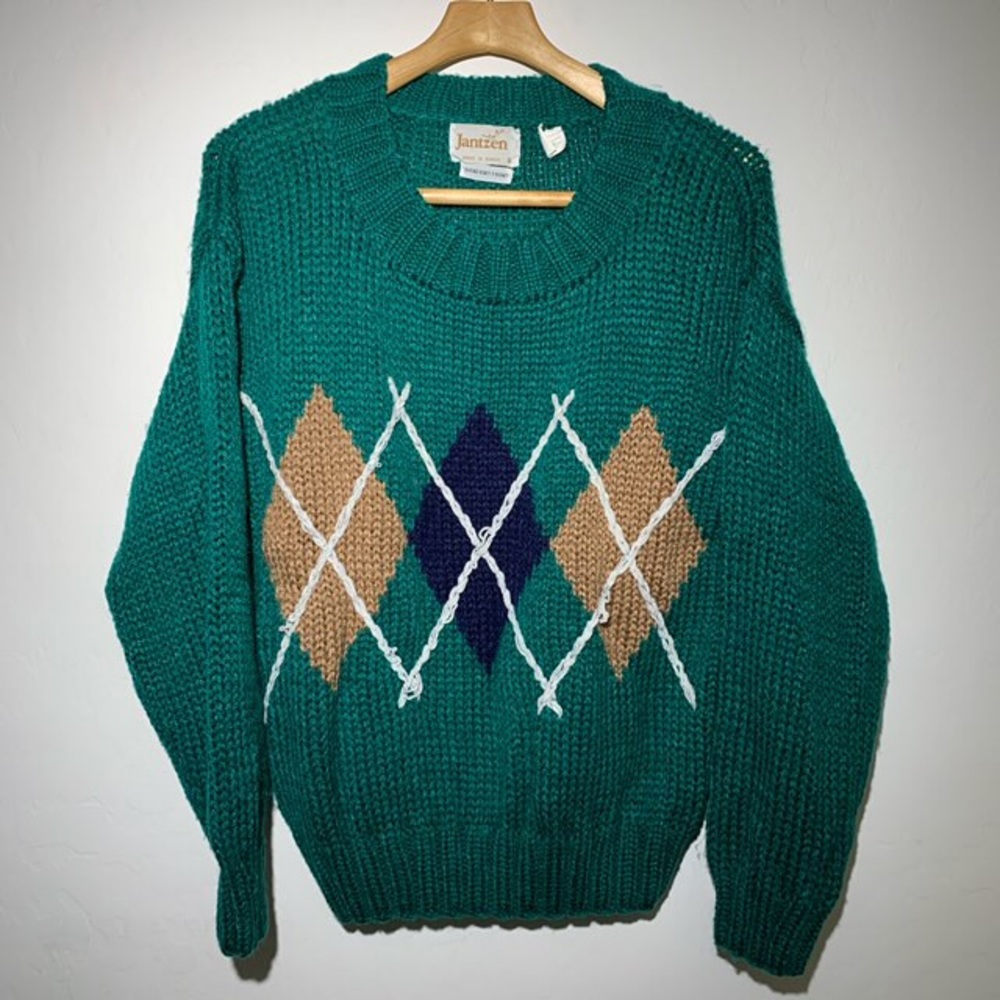 Small Green Knit Jantzen Sweater